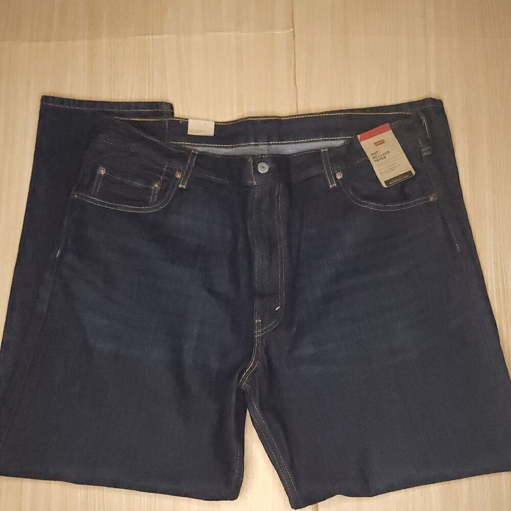 Levi's New Mens 550 Relaxed Taper Dark Wash Denim Jeans 40x32